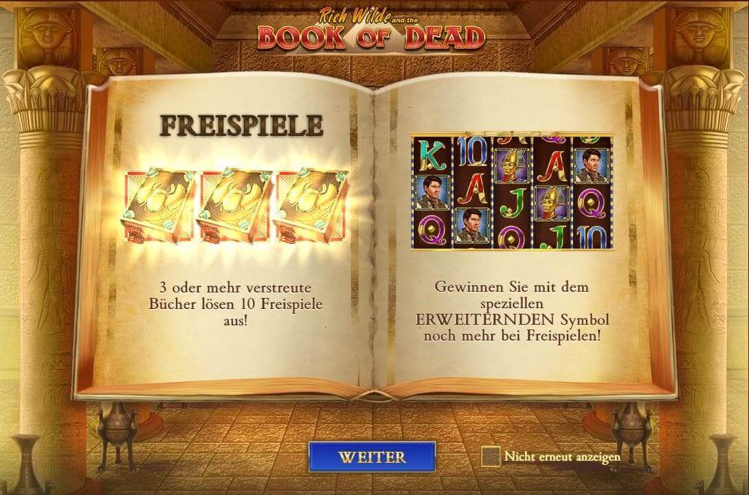 Book Of Dead Regeln