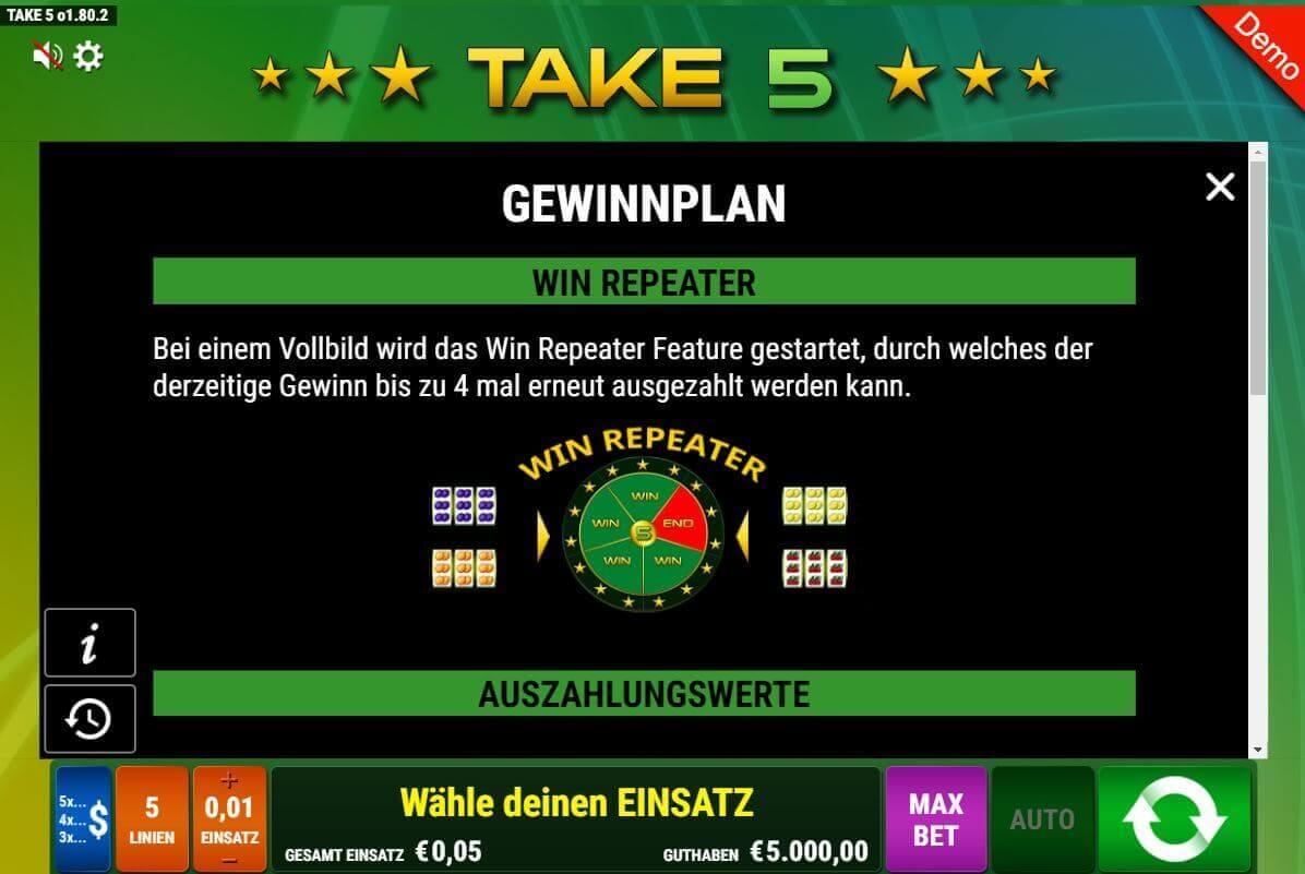 Take5 Regeln