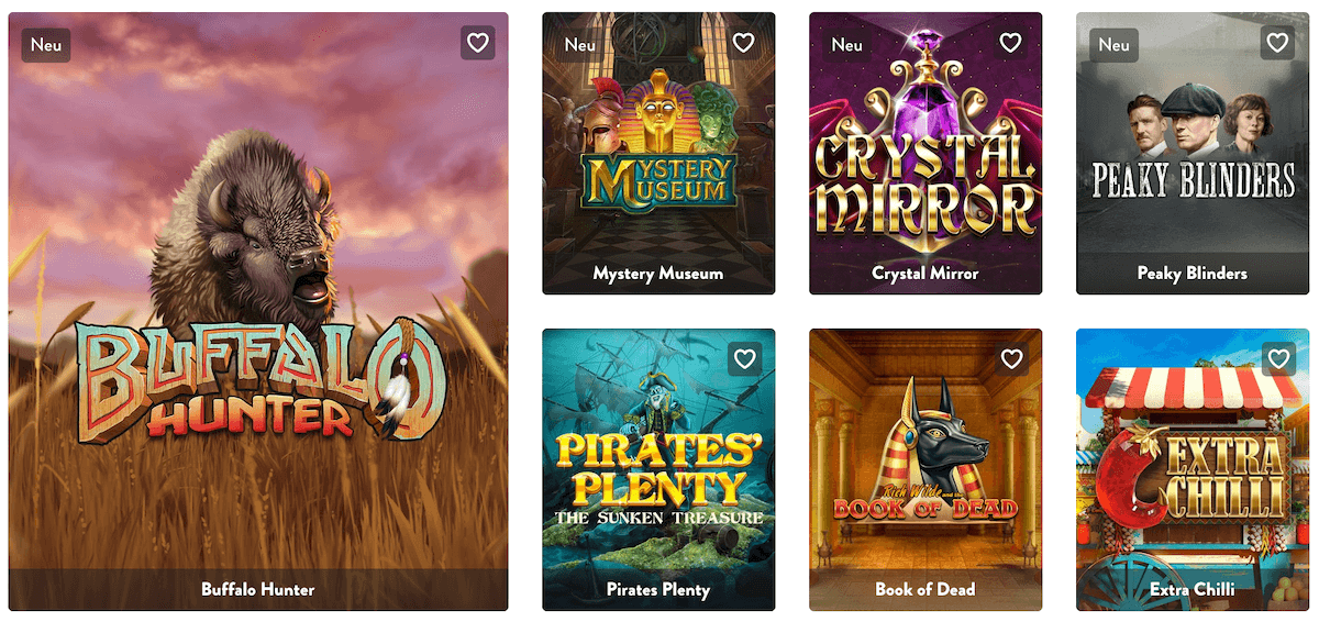 Beliebte Spiele im Dunder Casino