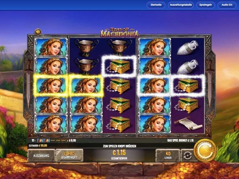 King of Macedonia Slot Win
