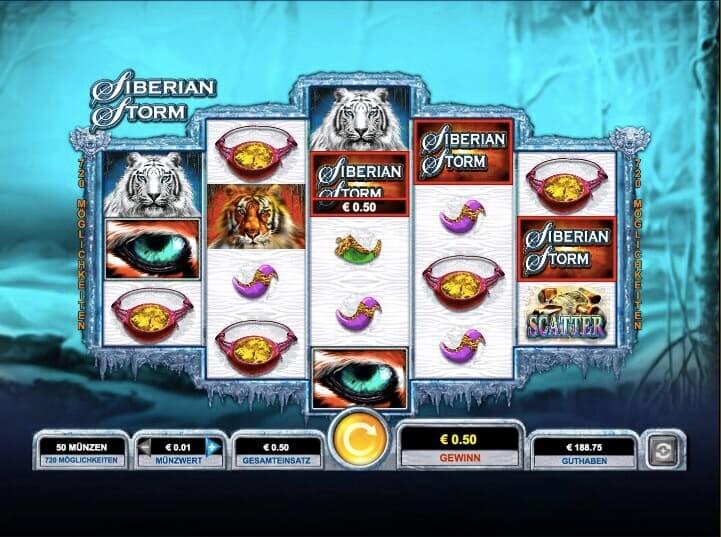 Siberian Storm Slot Win