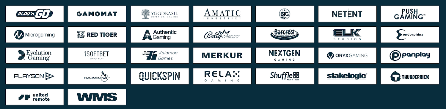 Alle Spieleanbieter dessen Slots im Platincasino spielbar sind