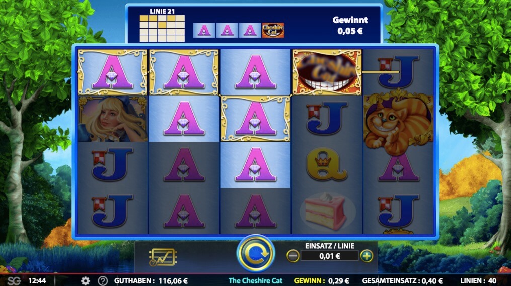 The Cheshire Cat Slot Win