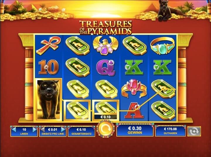Treasures Of The Pyramids Slot Win